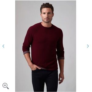 Raffi Essential Raglan Crew 100% Cashmere